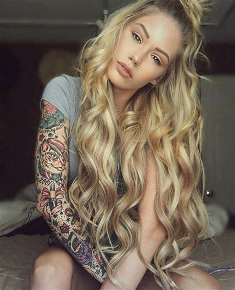 tattooed blonde